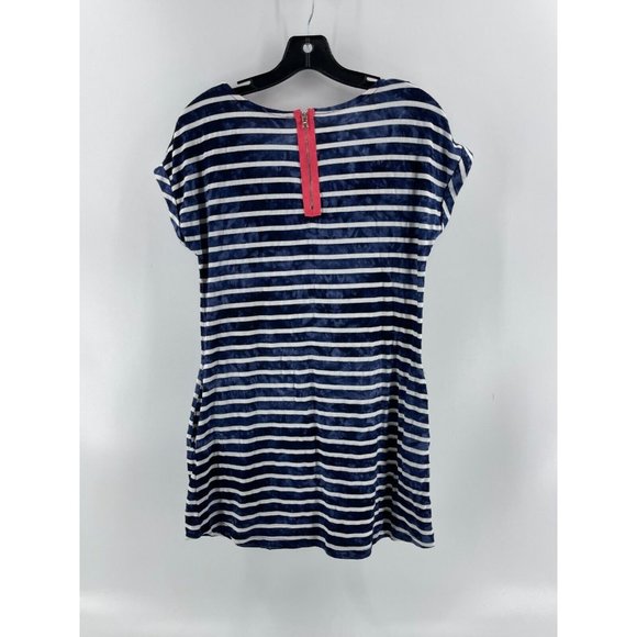 Boat House Beachwear Striped Sleeveless Beach Coverup Shirt Top Pockets Size XS - Picture 4 of 12